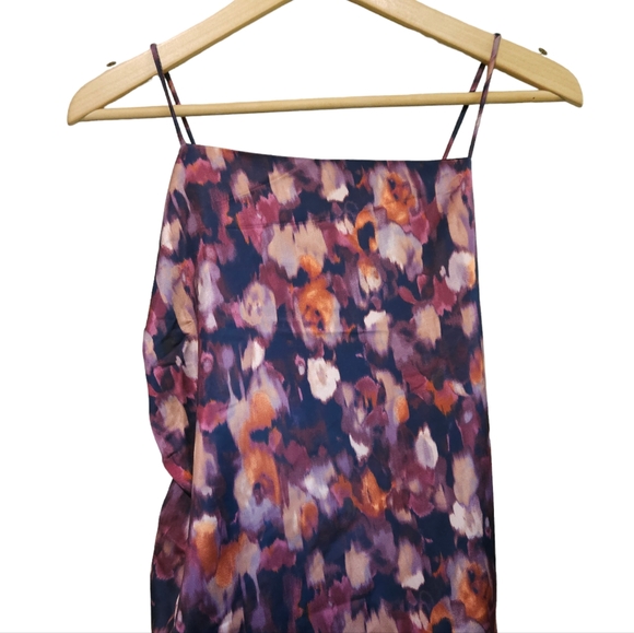 NWT Jason Wu Floral Satin Midi Dress - Picture 3 of 7